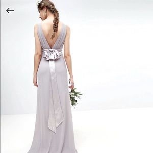 BNWT * ASOS Sateen Bow Back Maxi Dress